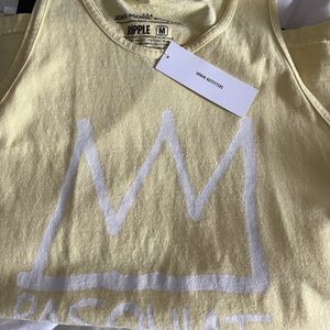 Jean-Michael Basquiat Yellow Tank Top